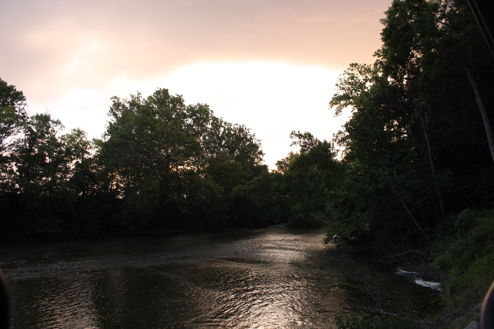 Sunset over the creek