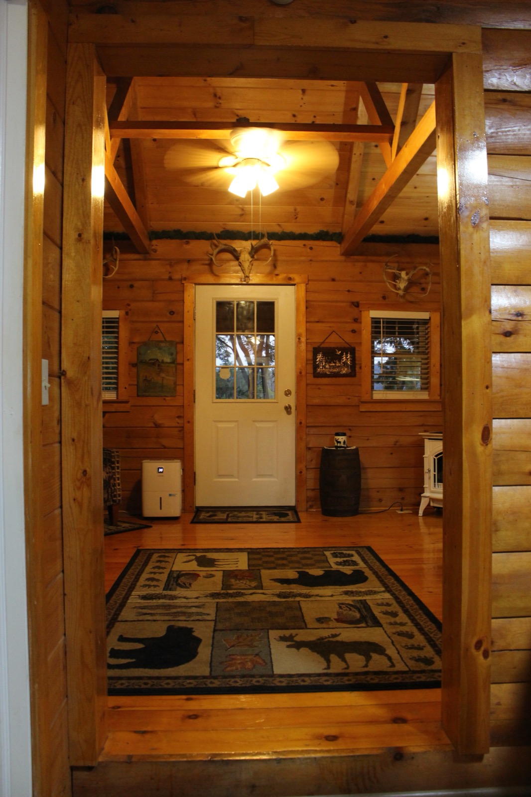 Loft landing overlooking the living room